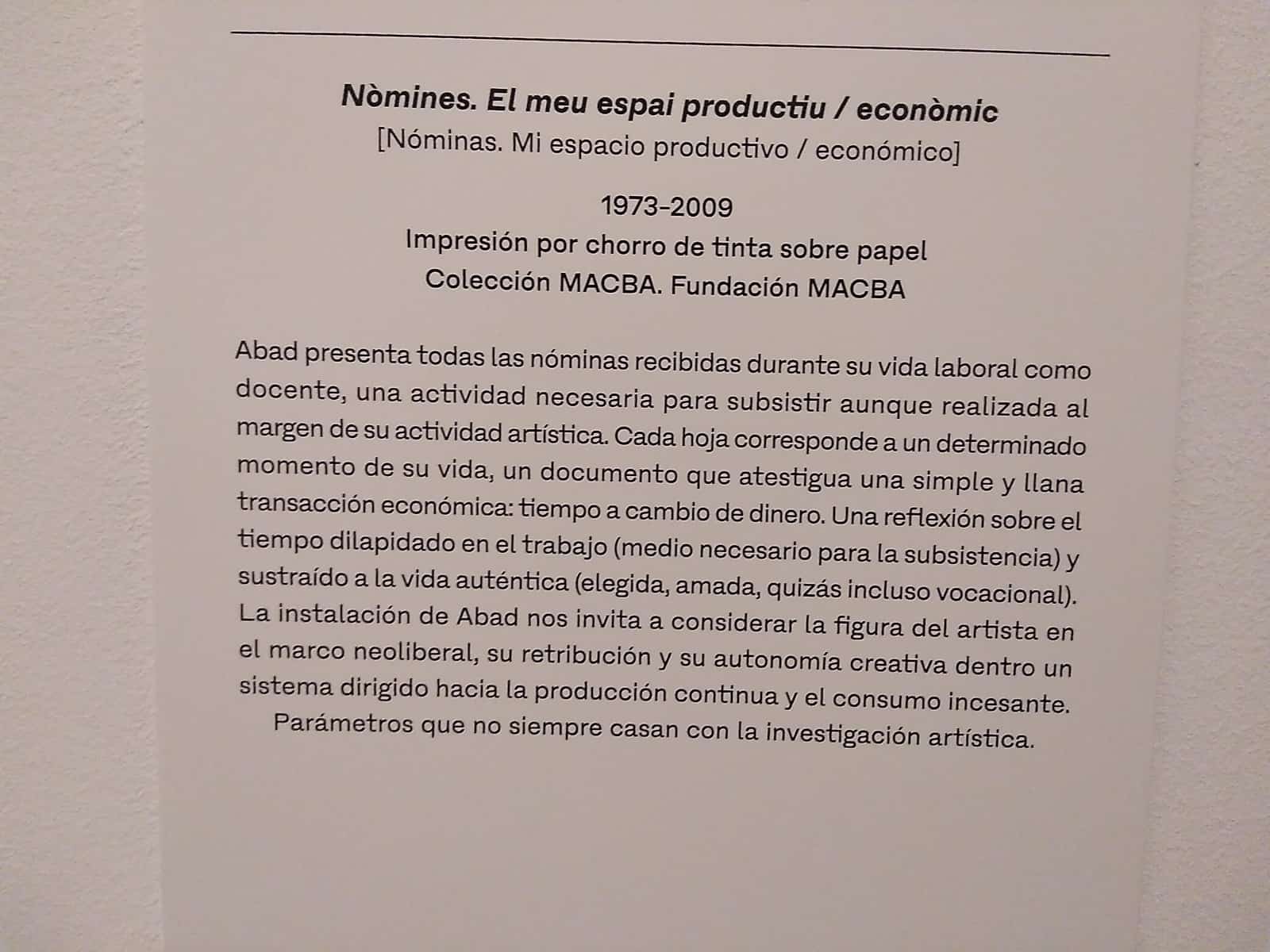 Cartel de Nómines. El meu espai productiu, 2021, España