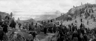 Los supervivientes de la batalla se dirigen a donde agoniza el rey