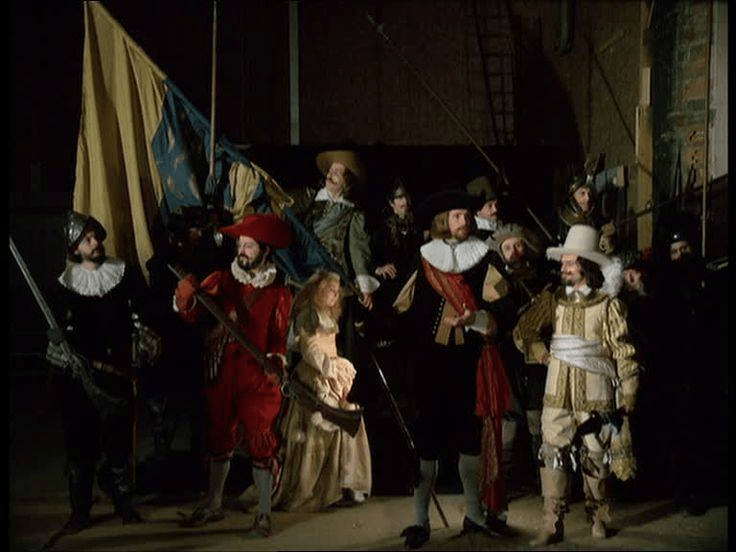 La ronda de noche de Rembrandt representada por un tabelaux vivants