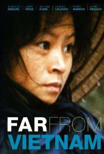 El cartel inglés de la película muestra el primer plano de una campesina vietnamita con gorro de paja