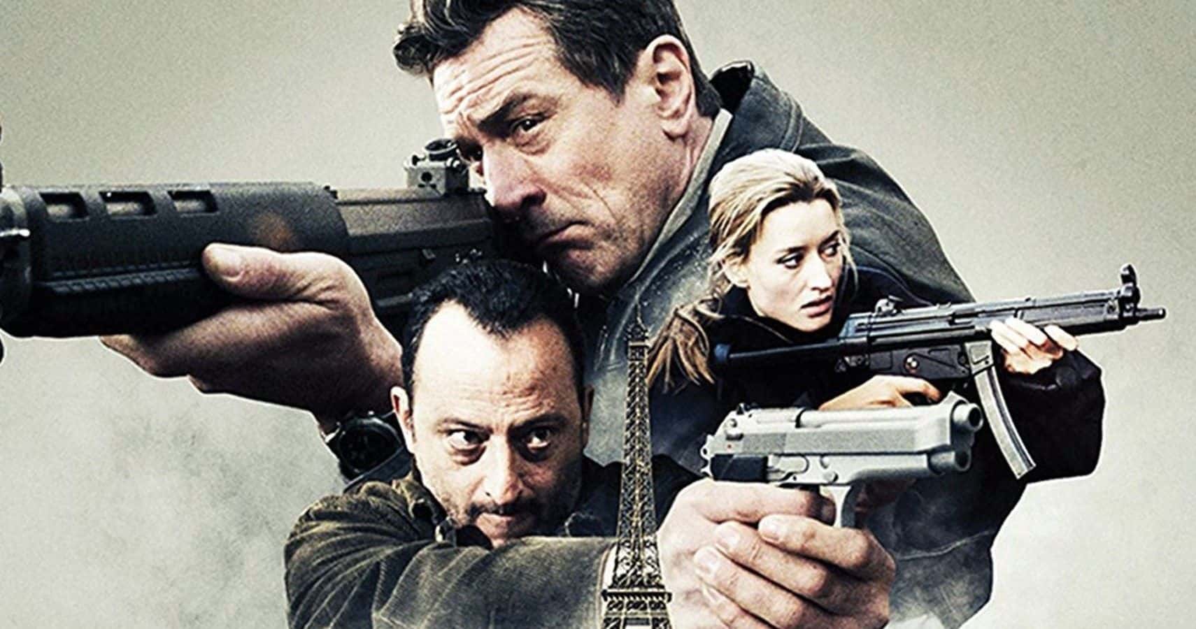 Fotomontaje con los ladrones más destacados apuntando sus armas de guerra